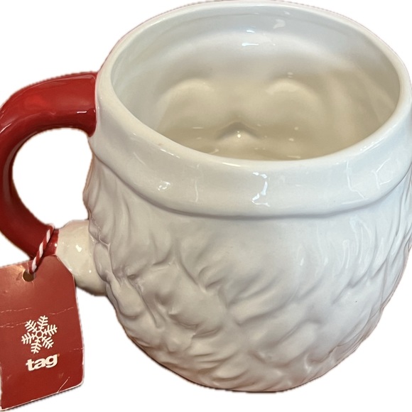 Tag Santa mug “oversize sculpted”/vintage-style w/gift tag attached-28oz-NWT - Picture 5 of 9